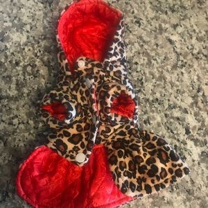 Leopard print jacket for puppy